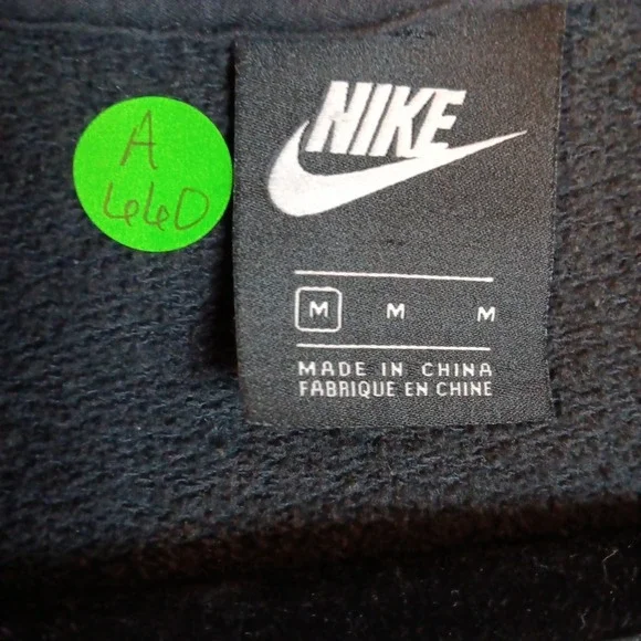 Nike Sportswear‎ Club Youth Full Zip Hoodie Sz M Black Camo - Picture 10 of 12